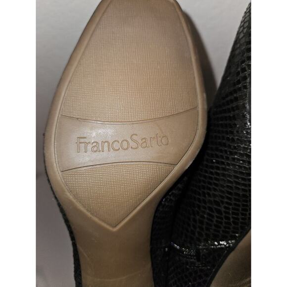 Franco Sarto Women's Marquee Ankle Boot Black Snake MSRP Size 6 $104 - Picture 10 of 12